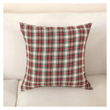 Christmas Grid Pillow Cover Bedhead Bed Bedside Sofa Living Room Cushion