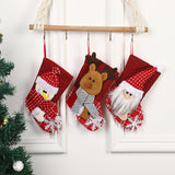 Christmas Socks Pendant Christmas Tree Decorative Socks Cartoon Socks Candy Gift Bag In Stock