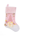 Christmas Decoration Christmas Socks Pink Glowing Rudolf Christmas Socks Children's Festival Gift Bag