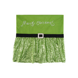 Christmas party supplies, gift backrests, sequin fabric chair covers, Christmas home furnishings