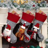 Holiday Socks Creative Cartoon Old Man Snowman Elk Decoration Gift Bag Christmas Home Decoration