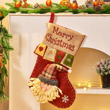 Christmas Decorations Cartoon Christmas Socks 3D Elderly Gift Socks Candy Gift Bags Decorative Socks