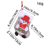 Christmas Doll Socks Cartoon Plush Christmas Socks Christmas Tree Pendant Santa Claus Snowman Candy Gift Bag
