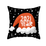 Cartoon Christmas Pillow Cover Home Office Sofa Cushion Pillowcase Home Furnishings