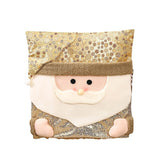 Christmas decoration chair set, Santa Claus chair cover, gold sequins, European and American style restaurant Christmas decoration