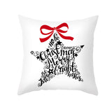 Cartoon Christmas Pillow Cover Home Office Sofa Cushion Pillowcase Home Furnishings