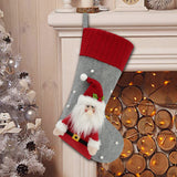 Holiday Socks Creative Cartoon Old Man Snowman Elk Decoration Gift Bag Christmas Home Decoration