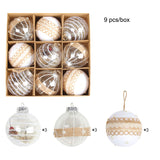 Christmas ball set, home painted ball decoration supplies, Christmas tree hanging ball ornaments