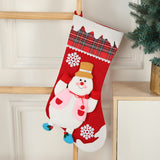 Christmas Day Decoration Cartoon Old Man Elk Snowman Window Decoration Cute Home Christmas Style Gift Bag Hanging Socks