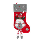 Christmas decoration supplies 3D couple faceless figurine fireplace Christmas socks Christmas Eve gift bag Candy bag