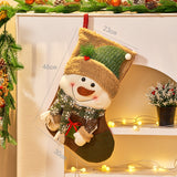 New Christmas Socks, Santa Claus, Snowman, Christmas Socks, Gift Bag Decoration, Christmas Tree Pendant, Children's Candy Bag