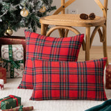 Nordic ins Christmas pillowcase plaid cushion cover living room sofa decorative pillowcase