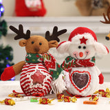 Apple bag Christmas decoration gift bag Cartoon printed tote bag Christmas Eve candy packaging