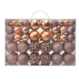 3/4/6cm 100pcs Christmas ball gift box set with electroplated hollow plastic balls for Christmas decoration