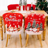 Christmas Decoration Supplies Elderly Chair Cover Red English Chair Cover Living Room Chair Atmosphere Decoration