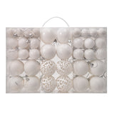 3/4/6cm 100pcs Christmas ball gift box set with electroplated hollow plastic balls for Christmas decoration