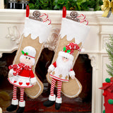 Christmas Decoration Pendant Christmas Chef Hat Long Leg Doll Gift Bag Christmas Home Decoration Socks