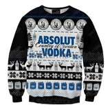 Absolut Vodka Christmas Ugly Sweater