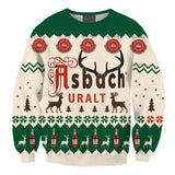 Asbach Uralt Christmas Reindeer Ugly Sweater