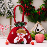 Christmas thick velvet gift bag, candy bag, Christmas Eve apple packaging box, Christmas gift bag