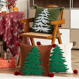Christmas Pillow Set Christmas Tree Pillow Ins Style Embroidered American Sofa Pillow