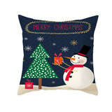 Cartoon Christmas Pillow Cover Home Office Sofa Cushion Pillowcase Home Furnishings