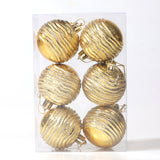 Christmas Ball Decoration Alien Ball Christmas Tree Decoration Prop 6 Water Wave Ball Set