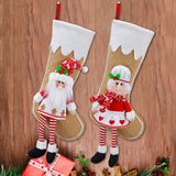 Christmas Decoration Pendant Christmas Chef Hat Long Leg Doll Gift Bag Christmas Home Decoration Socks