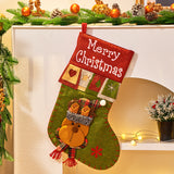 Christmas Decorations Cartoon Christmas Socks 3D Elderly Gift Socks Candy Gift Bags Decorative Socks
