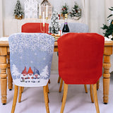 Christmas European and American style cartoon forest snowflake chair cover creative printing chair decoration supplies