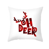 Cartoon Christmas Pillow Cover Home Office Sofa Cushion Pillowcase Home Furnishings