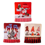 Christmas Decorative Supplies Creative Printed Chair Cover Red Home Atmosphere Decoration Chair Cover