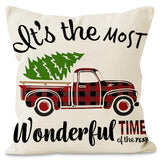 Christmas dwarf pillow cover home living room decoration pillowcase linen printed cushion cover