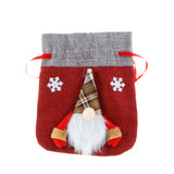 Forest Man Gift Bag Christmas Linen Cartoon Decoration Faceless Elderly Gift Bag Gift Bag Candy Bag