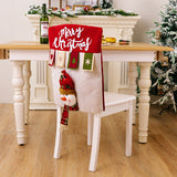 Christmas Decoration Supplies Christmas Cartoon 3D Elderly Chair Cover Snowman and Elk Chair Cover