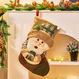 New Christmas Socks, Santa Claus, Snowman, Christmas Socks, Gift Bag Decoration, Christmas Tree Pendant, Children's Candy Bag