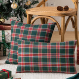 Nordic ins Christmas pillowcase plaid cushion cover living room sofa decorative pillowcase