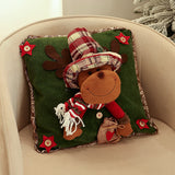 Christmas Decoration Supplies Cartoon Elderly Pillow Cover Top Hat Doll Home Party Atmosphere Decoration