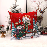 Christmas New Products: European and American Christmas Square Pillow Cover, Home Christmas Decorations, Window Display, Atmosphere Decoration Supplies