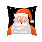 Cartoon Christmas Pillow Cover Home Office Sofa Cushion Pillowcase Home Furnishings