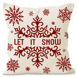 Christmas red ball pillow cover Christmas holiday themed home decoration pillowcase linen waist pillow