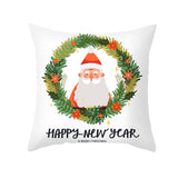 Cartoon Christmas Pillow Cover Home Office Sofa Cushion Pillowcase Home Furnishings