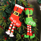 Long legged Christmas stockings, Christmas tree decorations, pendants, shopping mall windows, Christmas decorations, props