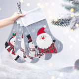 Christmas Socks Gift Bags New 3D Snowman Christmas Socks Christmas Gifts Holiday Candy Bags Gift Socks Decoration