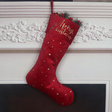 Christmas stockings Christmas gift bags Christmas candy bags gold foil embroidered socks three styles of long socks