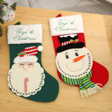 Christmas tree decoration gift bag, Santa Claus snowman knitted socks, home party decoration pendant