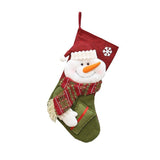 Christmas Socks Decorative Socks Imitation Hemp Fabric Gift Bag Gift Socks Christmas Tree Pendant