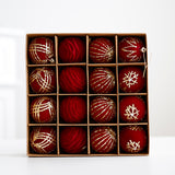 Christmas decoration ball set party Christmas tree hanging ball pendant plush painted Christmas ball gift box