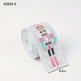 Christmas decoration ribbon, cedar pattern printed ribbon, bow tie, Christmas decoration ribbon, holiday ribbon