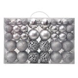 3/4/6cm 100pcs Christmas ball gift box set with electroplated hollow plastic balls for Christmas decoration